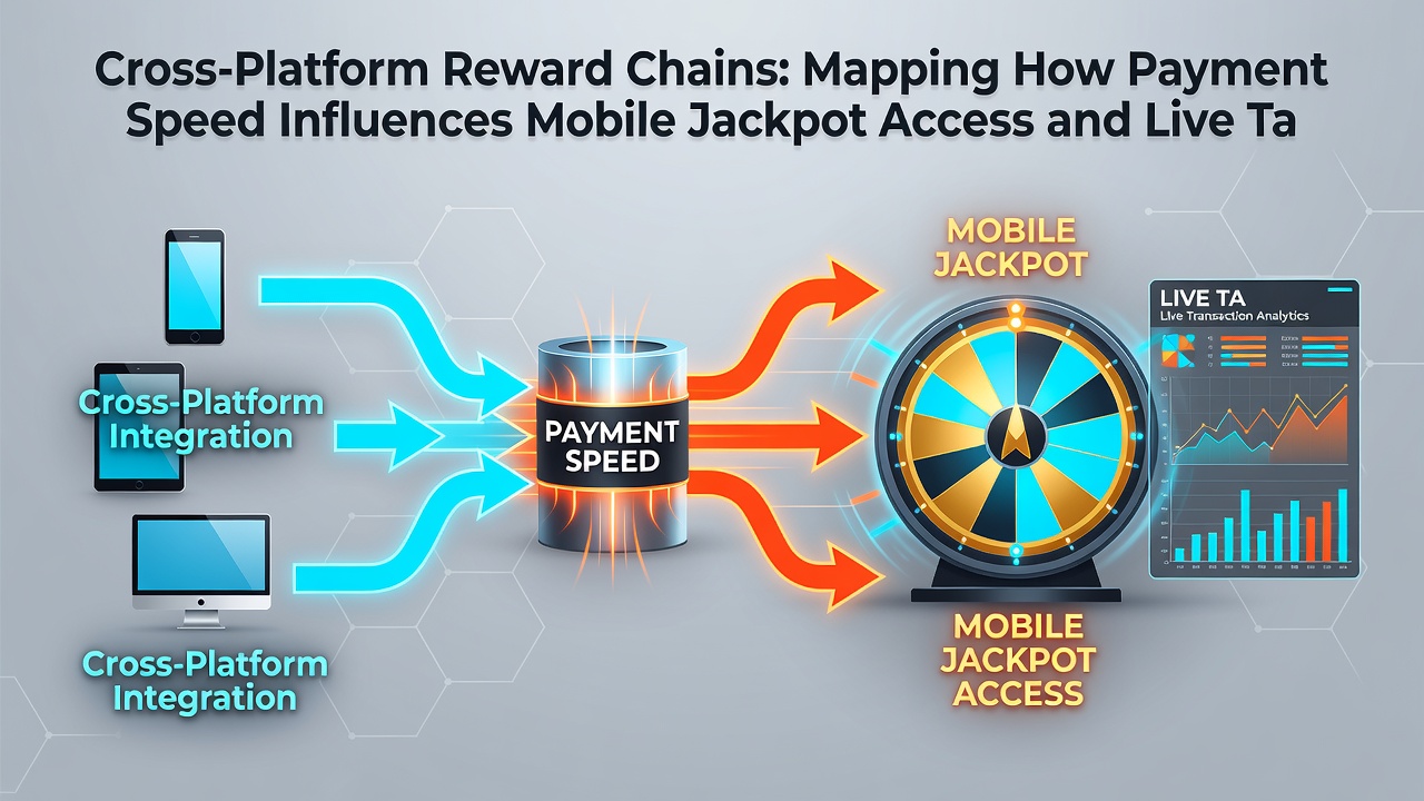 Infografik zu Zahlungsgeschwindigkeit und Übergängen zwischen mobilen Jackpots sowie Live-Tischen