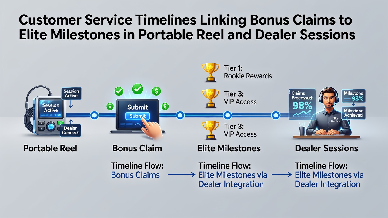 Kundenservice-Mitarbeiter analysiert Bonus-Timeline auf mobilem Gerät für VIP-Status in Reel- und Dealer-Sessions