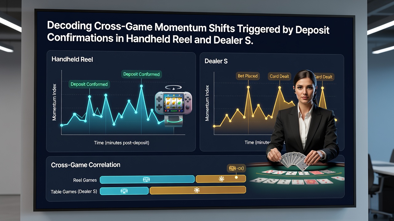 Diagramm zu Momentum-Verschiebungen und Transaktionszeitleisten in mobilen Reel- und Dealer-Sessions
