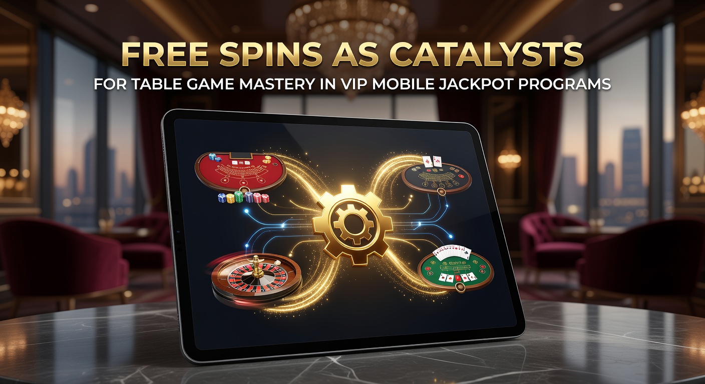 Mobile Casino-Schnittstelle mit Freispielen und VIP-Jackpot-Anzeigen auf einem Smartphone-Display