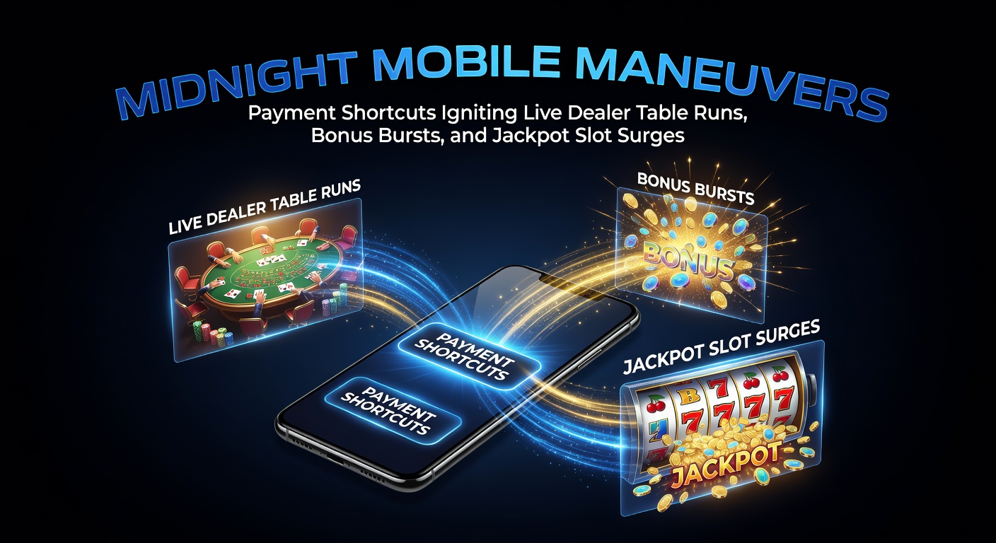 Nächtliche Smartphone-Bildschirme leuchten mit Casino-Apps, Zahlungs-Icons und drehenden Slots im Dunkeln