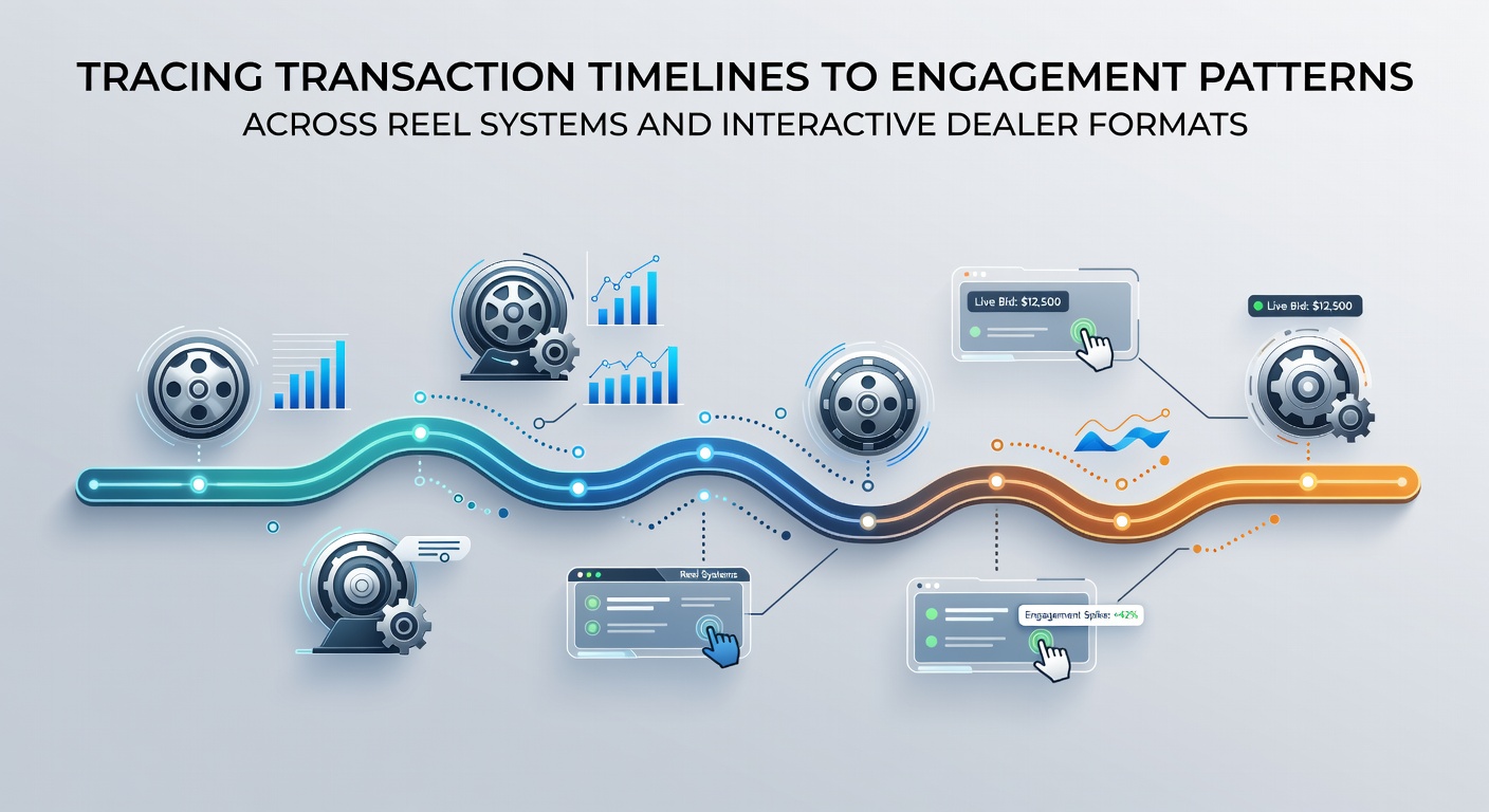 Analyse von Transaktionszeitleisten und Nutzerengagement in Reel-Systemen sowie interaktiven Dealer-Formaten