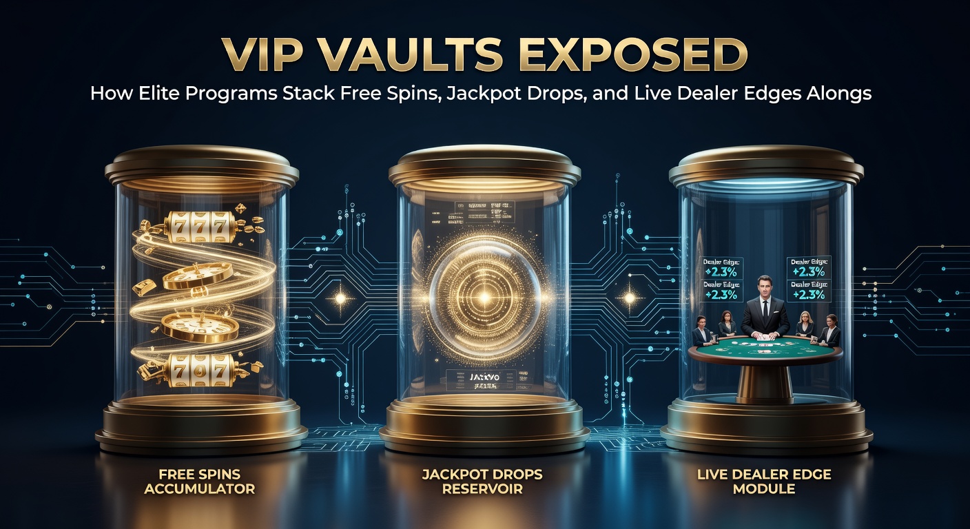 Screenshot eines VIP-Dashboards mit Live-Dealer-Tischen, Jackpot-Zähler und Sportwetten-Odds