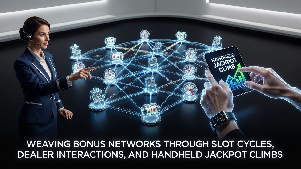 Vernetzung von Bonusstrukturen über Slot-Zyklen, Dealer-Interaktionen und mobile Jackpot-Anstiege hinweg